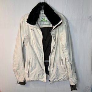 Powderhorn Insulated Ski Winter Snow Jacket Cream|Black.